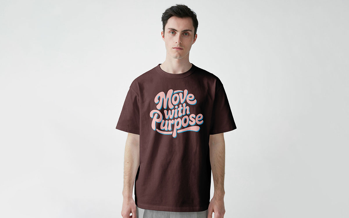 curved & circular typography t-shirt design idea for your inspiration