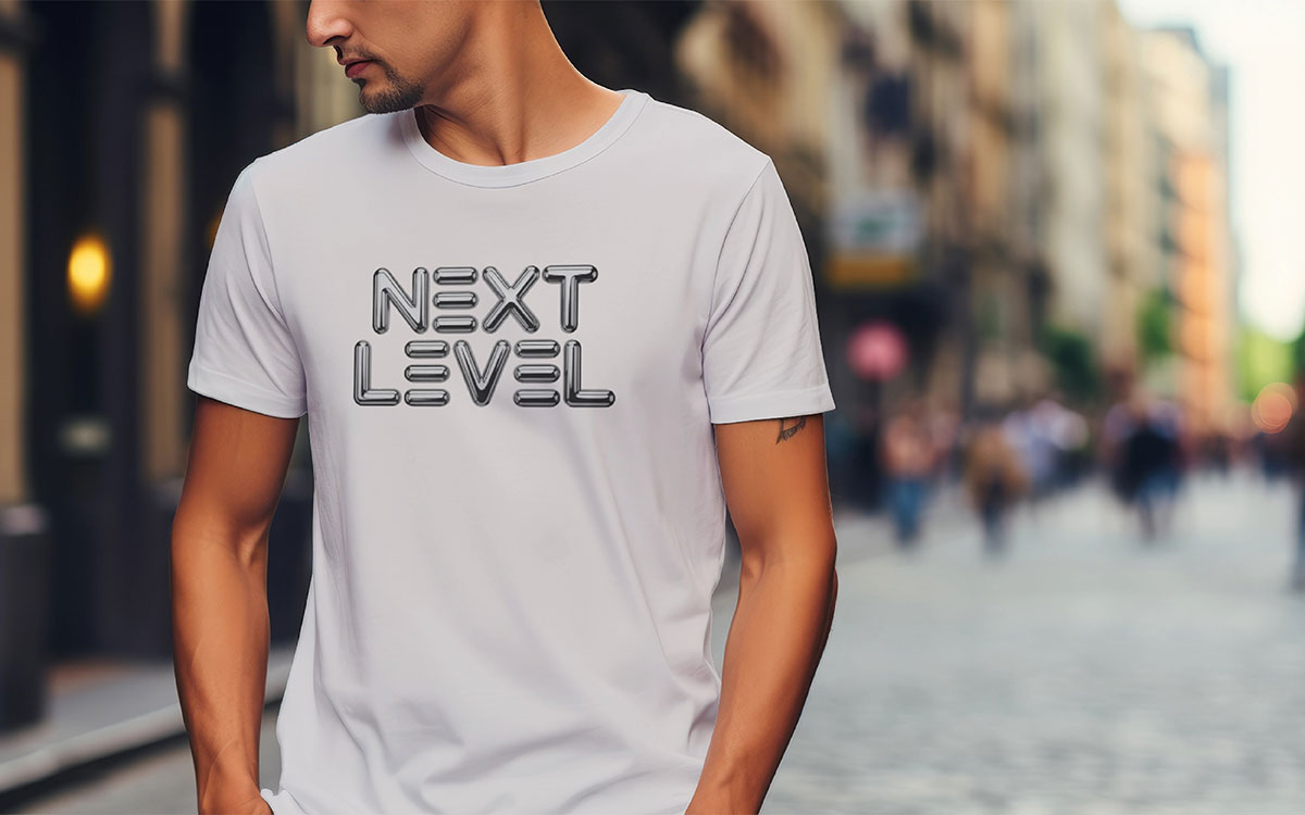 metallic & foil typography t-shirt design idea for your business