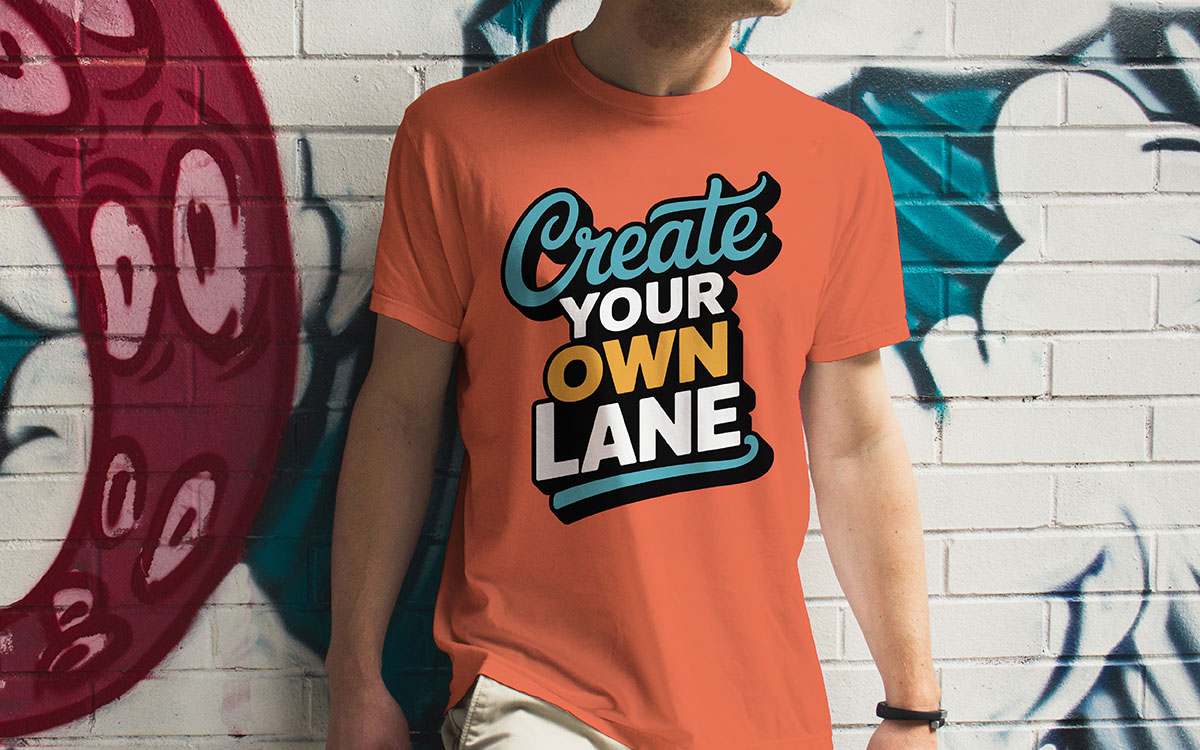 mixed font typography t-shirt design idea for your inspiration