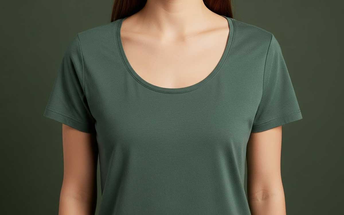 scoop neck t-shirt design for printing for your business