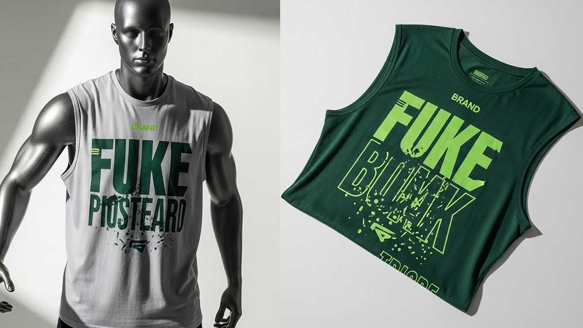 sleeveless t-shirt design for printing for your business