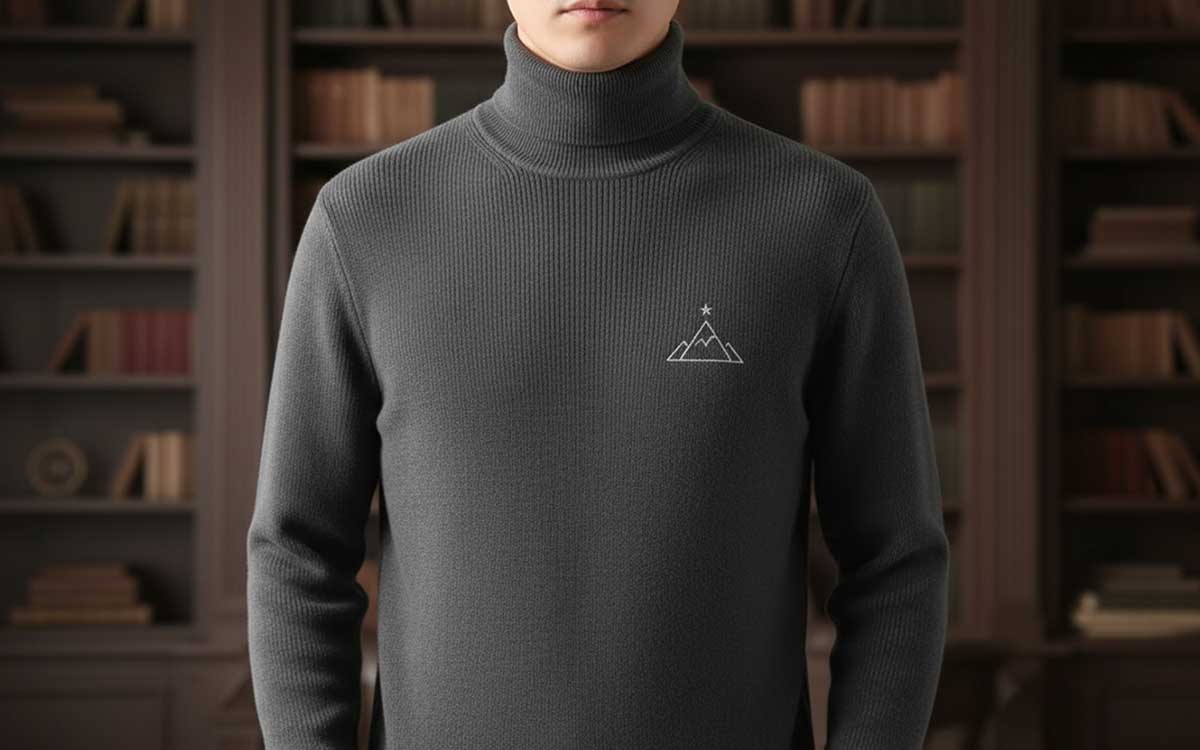 turtle neck shirt design for printing for your business