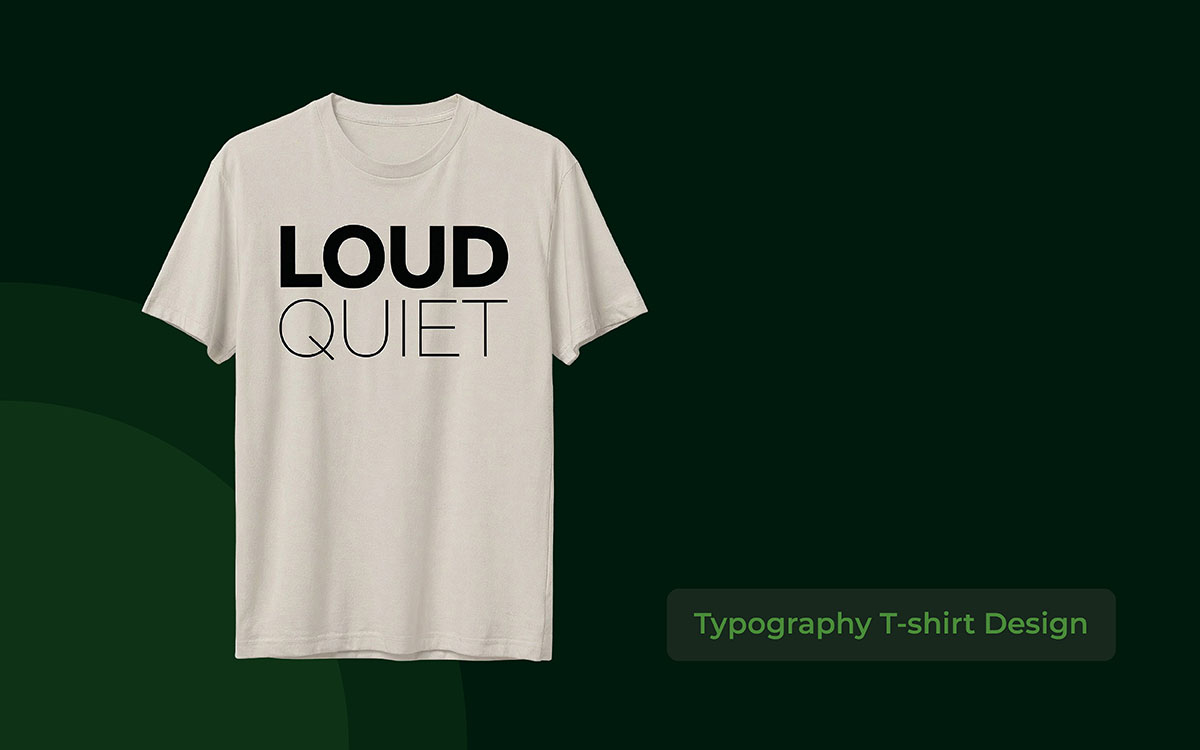 typography t-shirt design type for selling