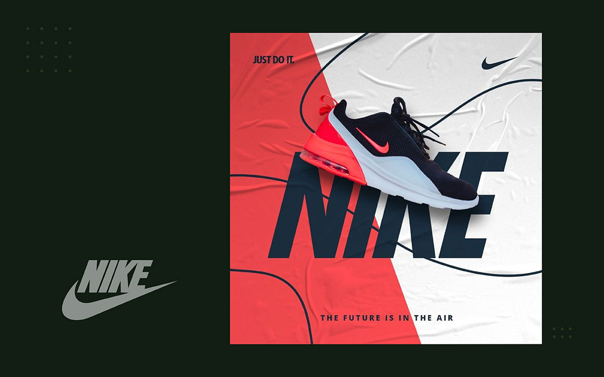 Nike's social media marketing example features inspiring sports campaigns and athlete storytelling