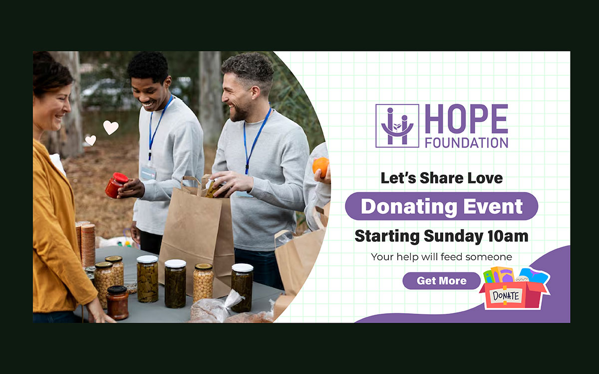 how to design nonprofit community outreach materials