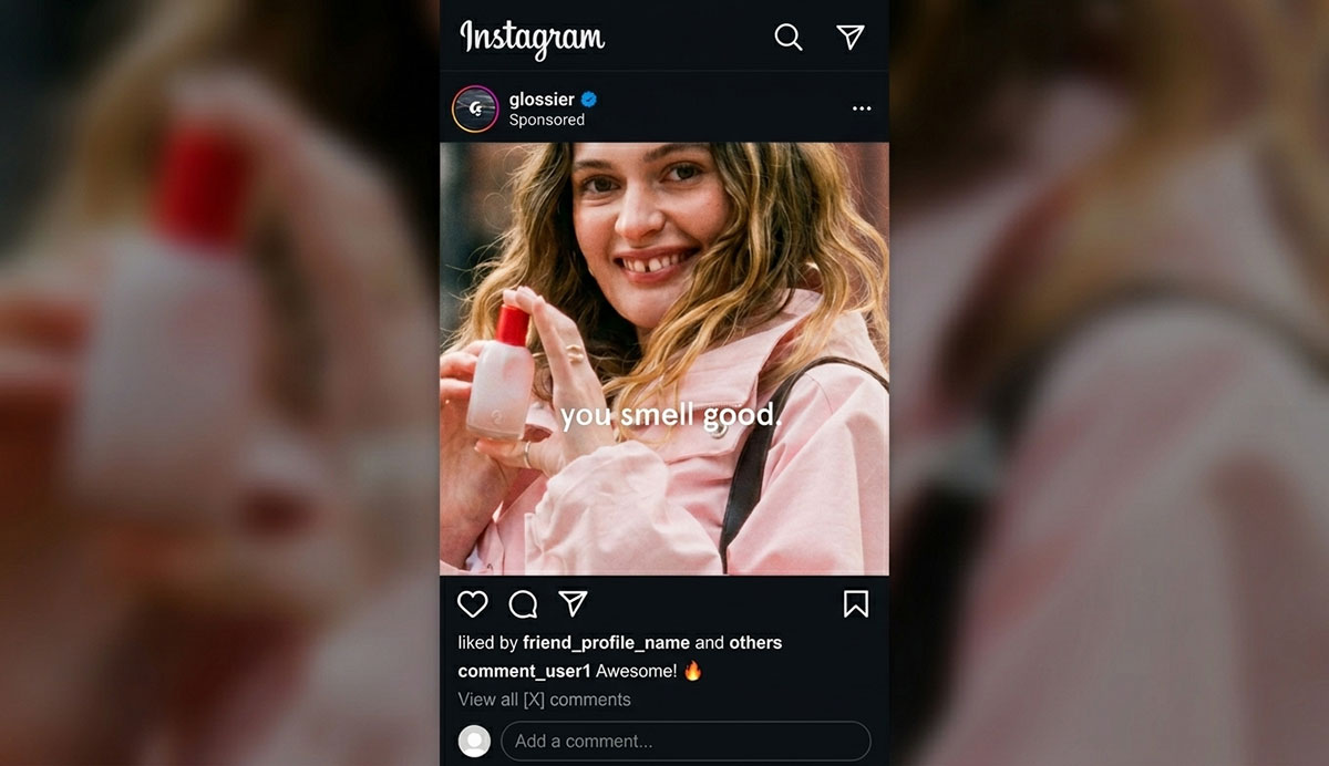 instagram ad example for inspiration