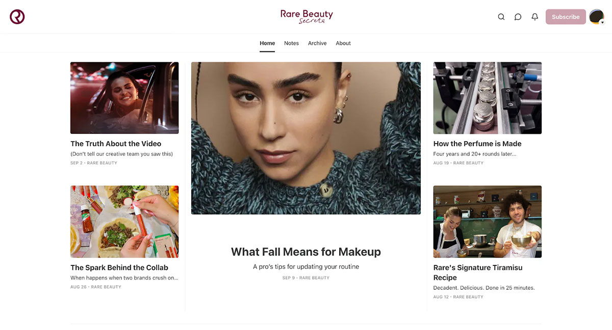 UI inspired social media posts for inspiration