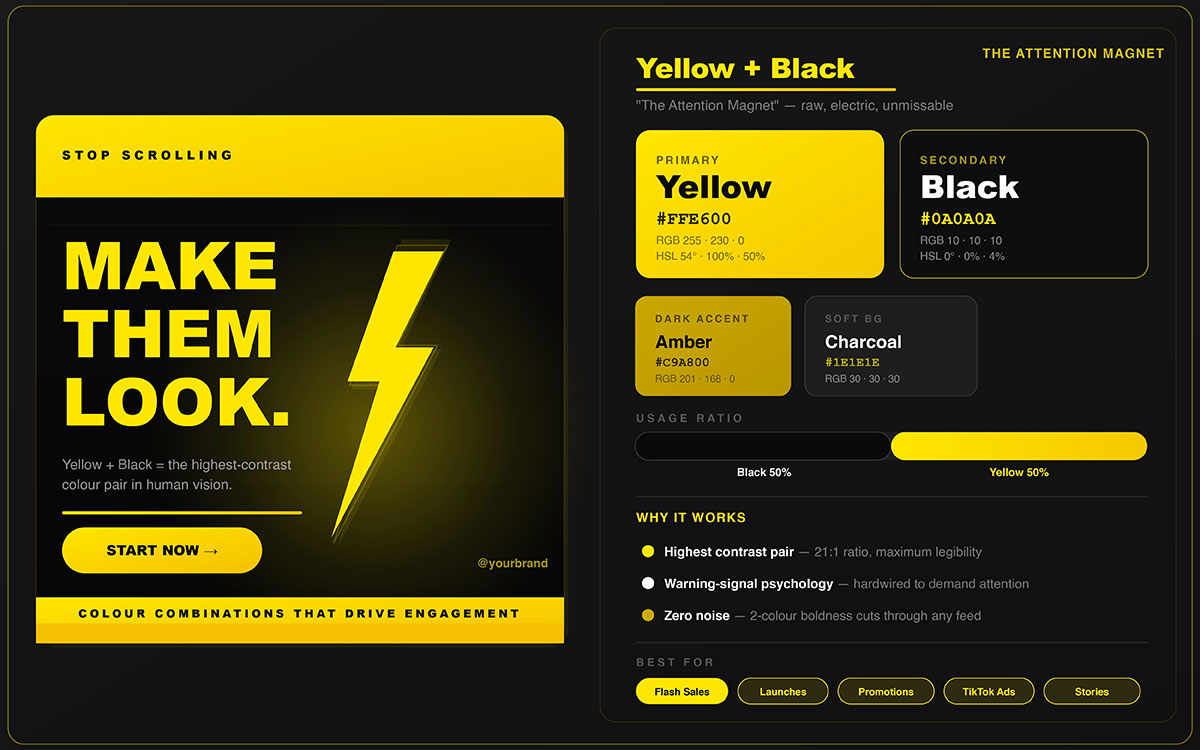 professional social media color combinations