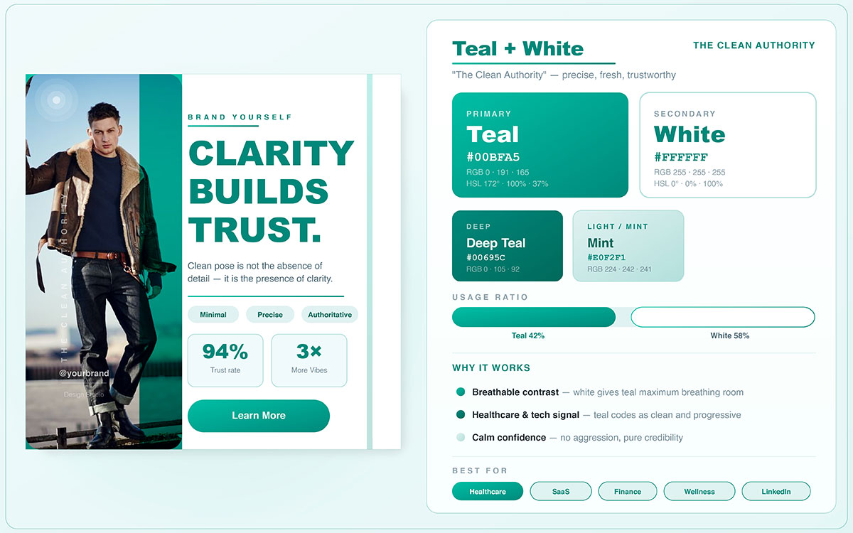 high-converting social media post color combinations