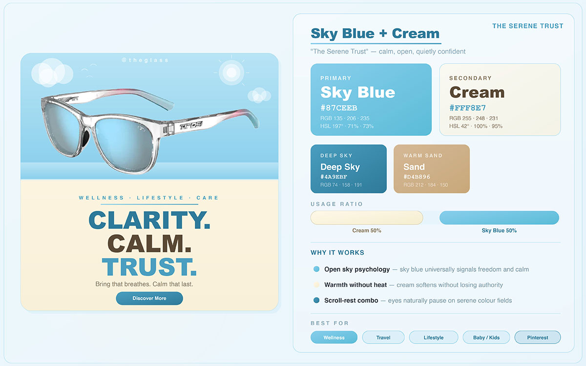 modern color combinations for social media