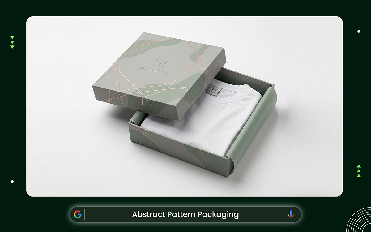 abstract t-shirt packaging design idea