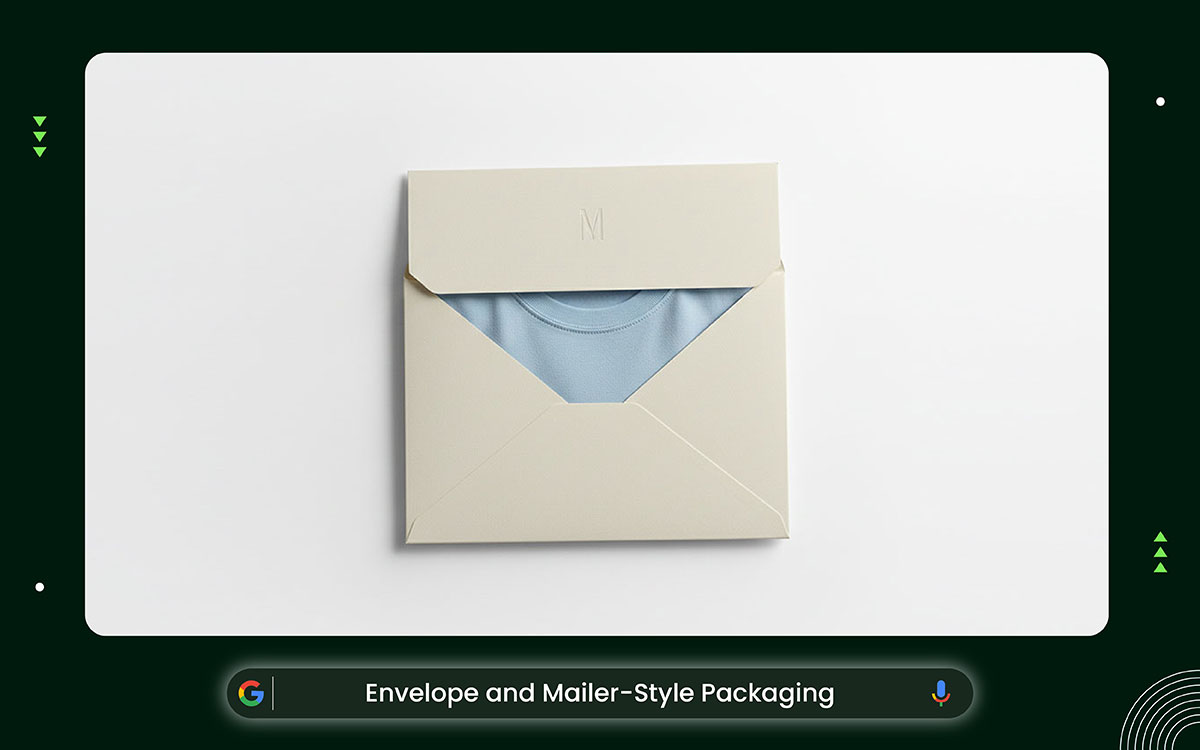 envelope apparel packaging concept