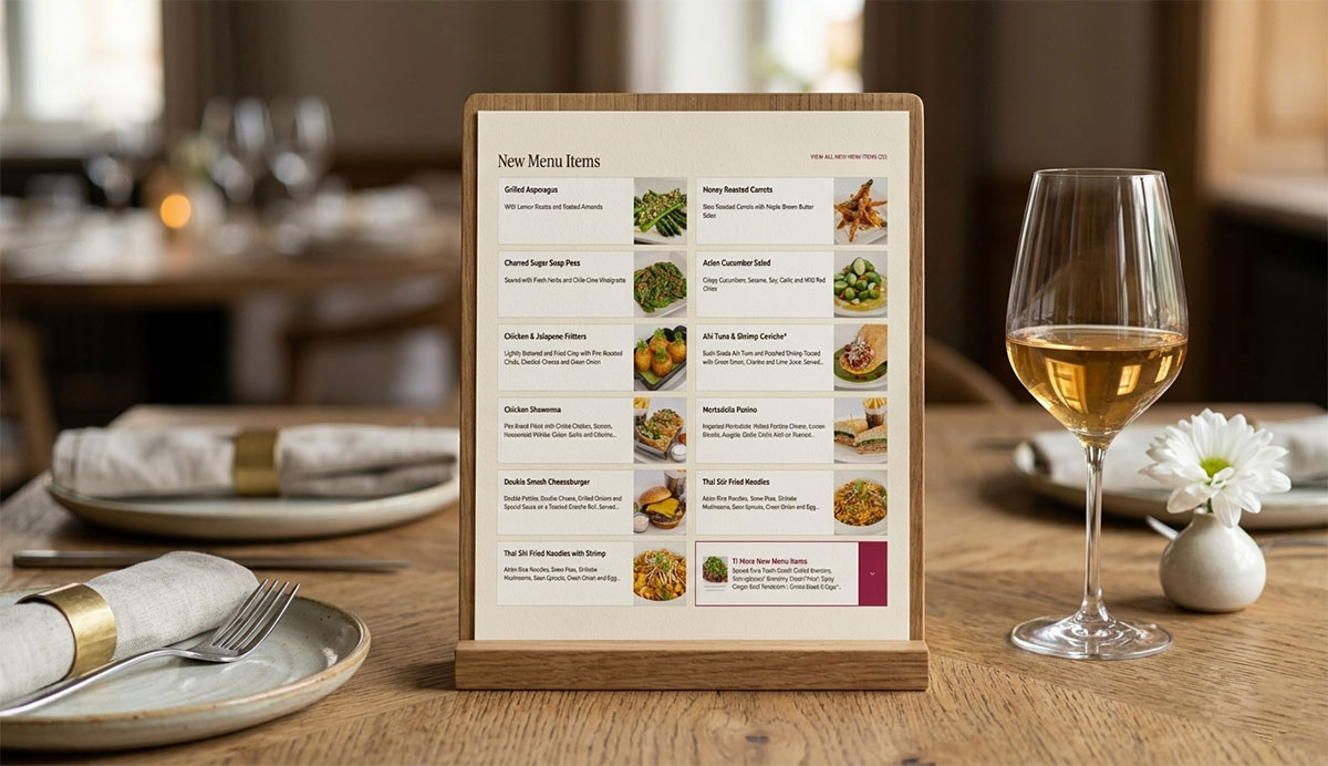 food photography menu design trend