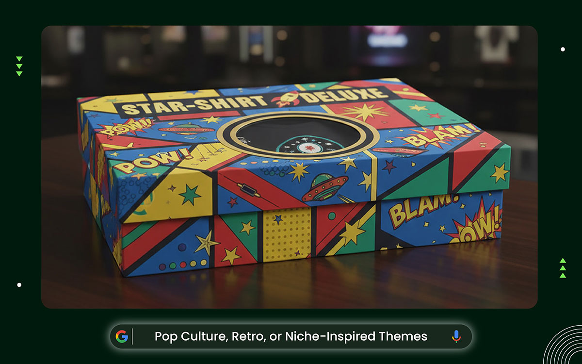 niche inspired t-shirt packaging design idea