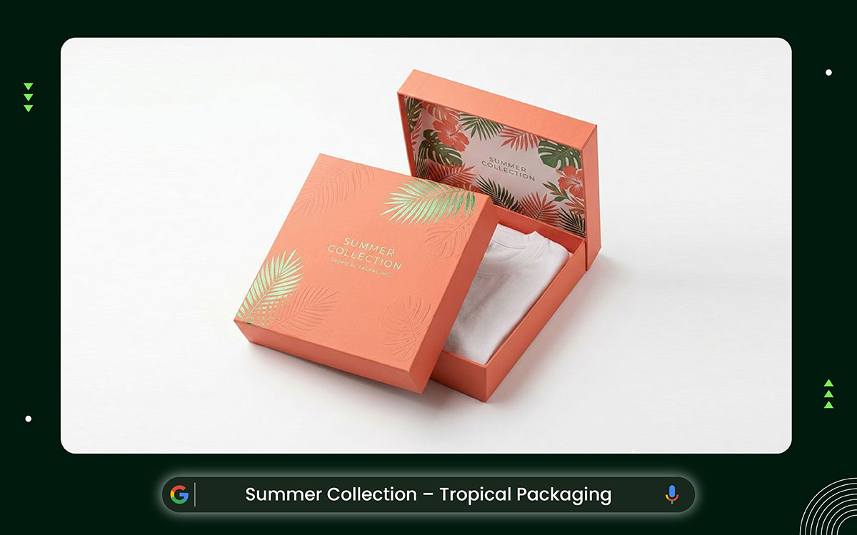 summer t-shirt packaging design idea