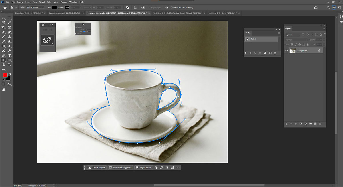 create a clipping path in Photoshop