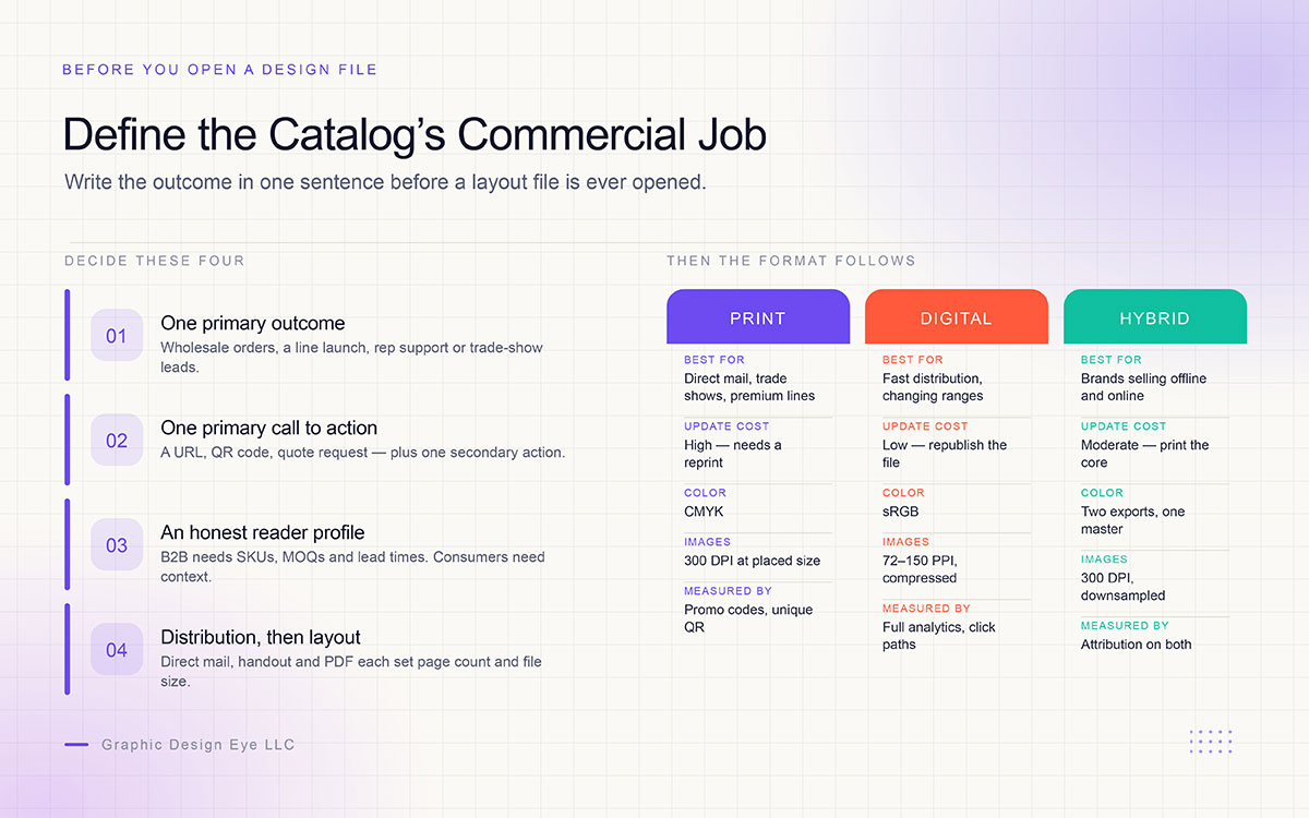 digital and hybrid product catalogs by update cost