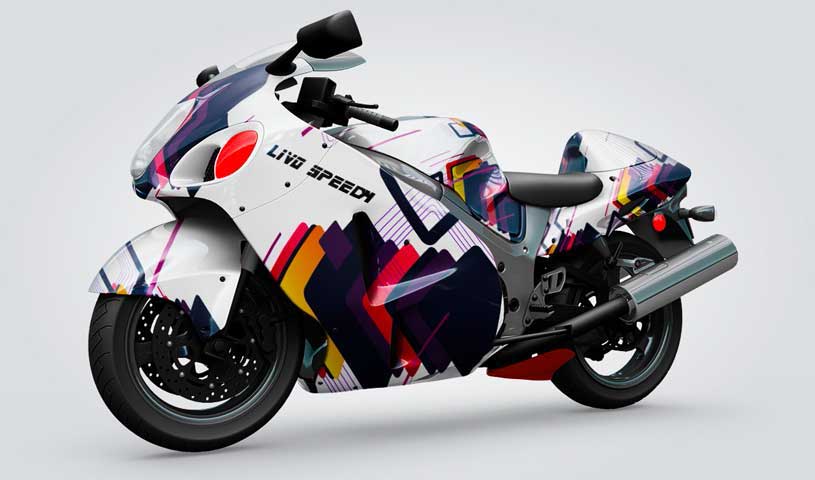 motorcycle wrapping design