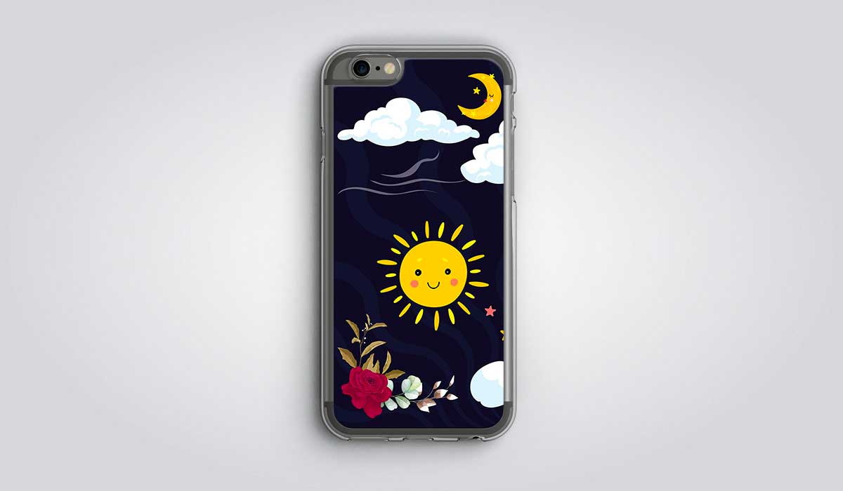 Cell phone and laptop sticker design