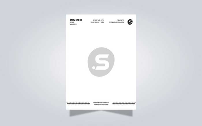 store letterhead design