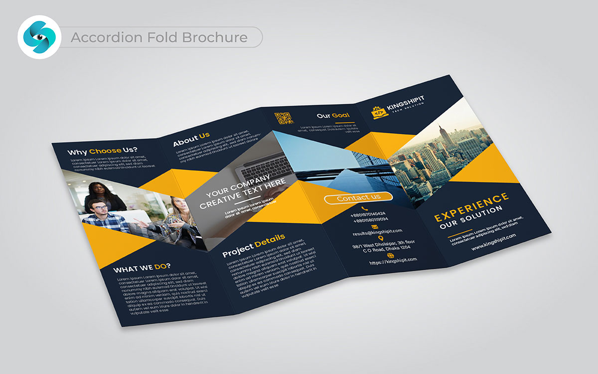 accordion fold brochure design ideas