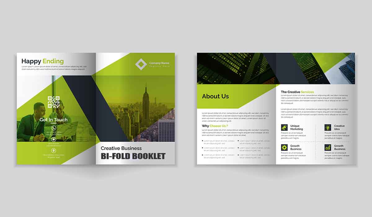 bi-fold booklet design