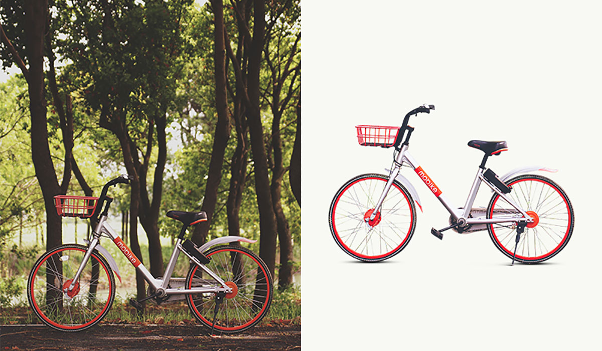 bicycle photo background removal