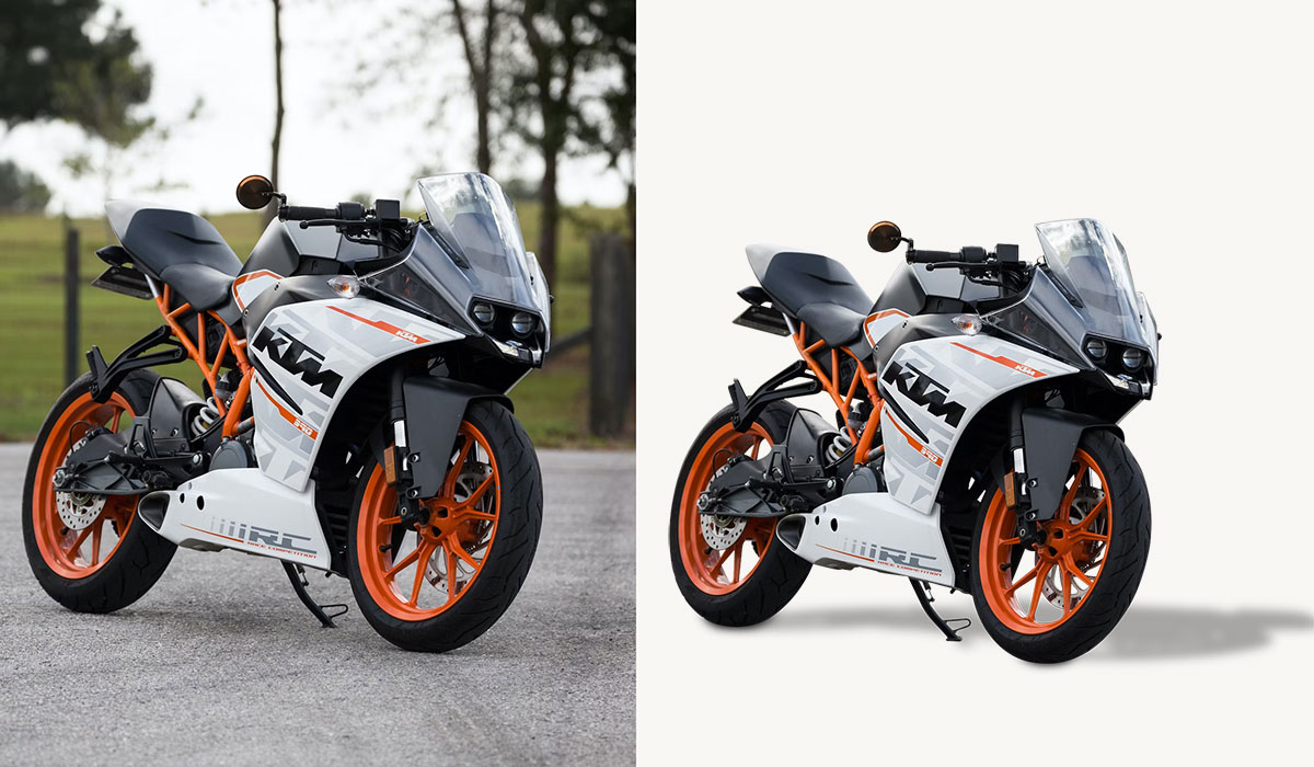 bike photo background removal