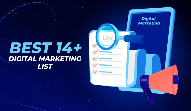 meilleure liste de marketing numérique 14+