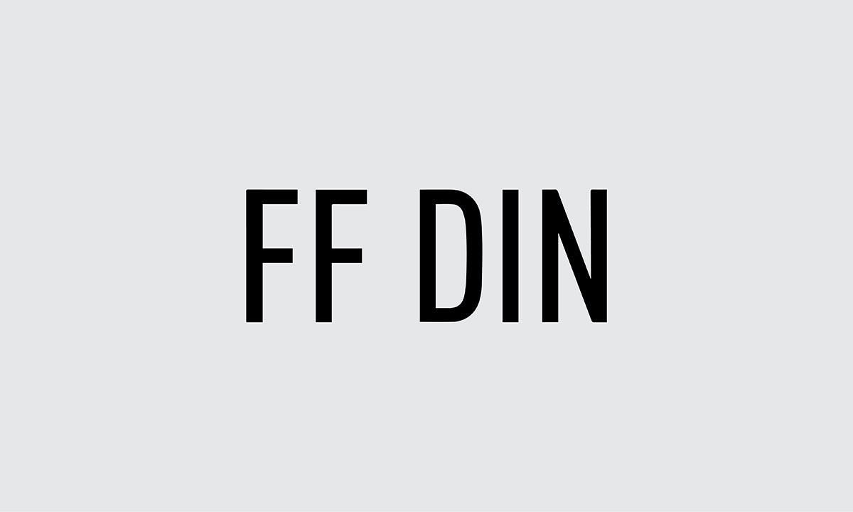 FF DIN font for logo design