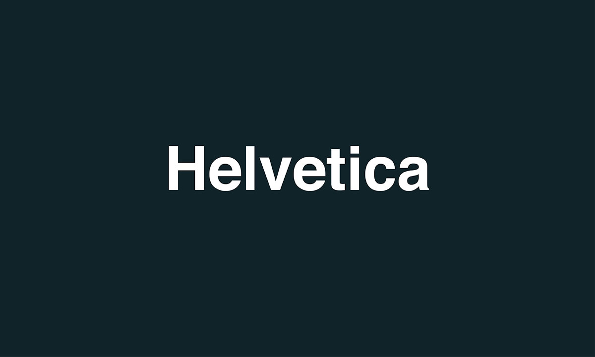 Helvetica font