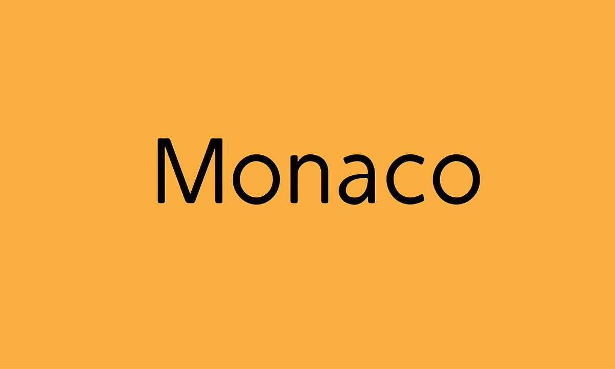 Monaco font