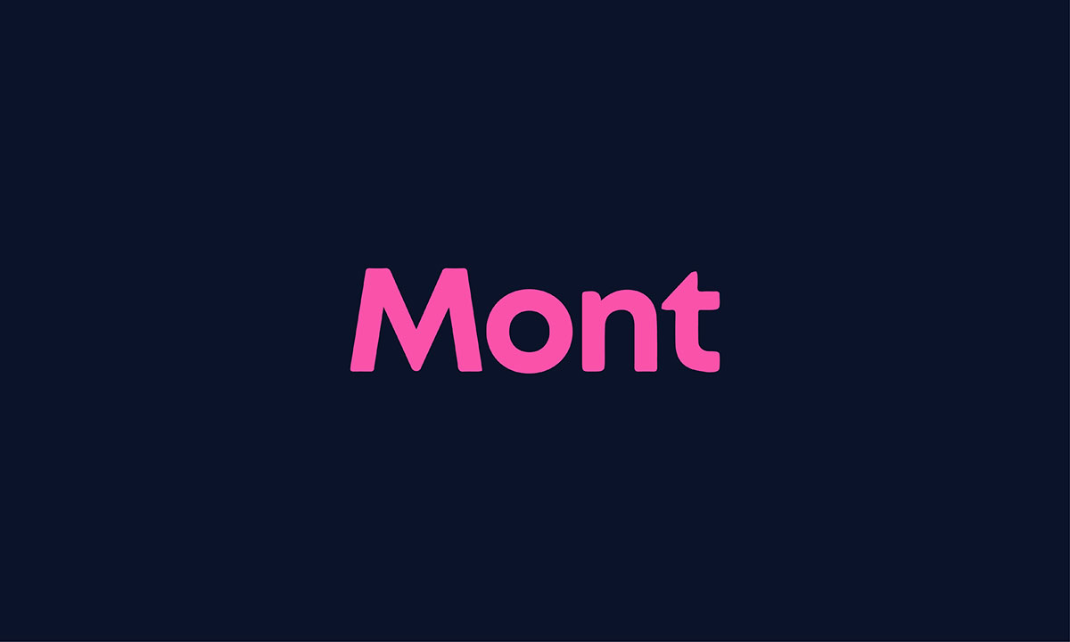 Mont font for logo design