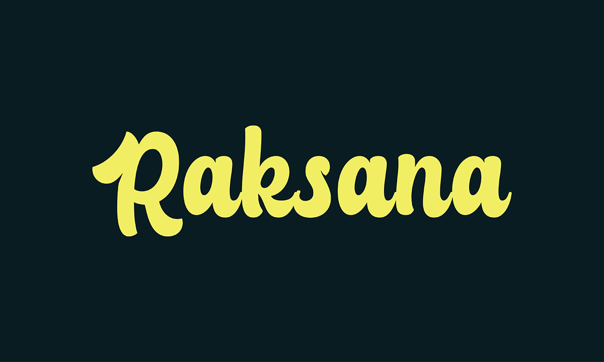 Raksana font