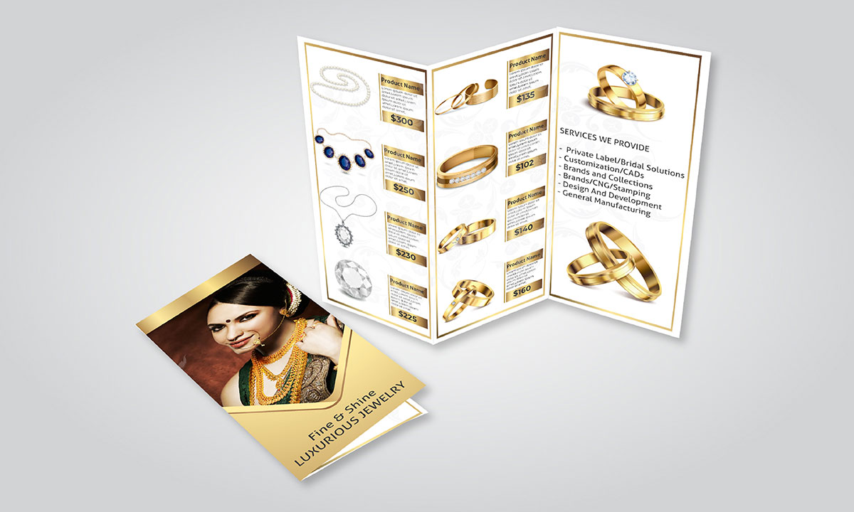 jewelry brochure design