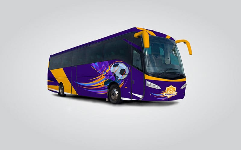 sports bus wrapping design service