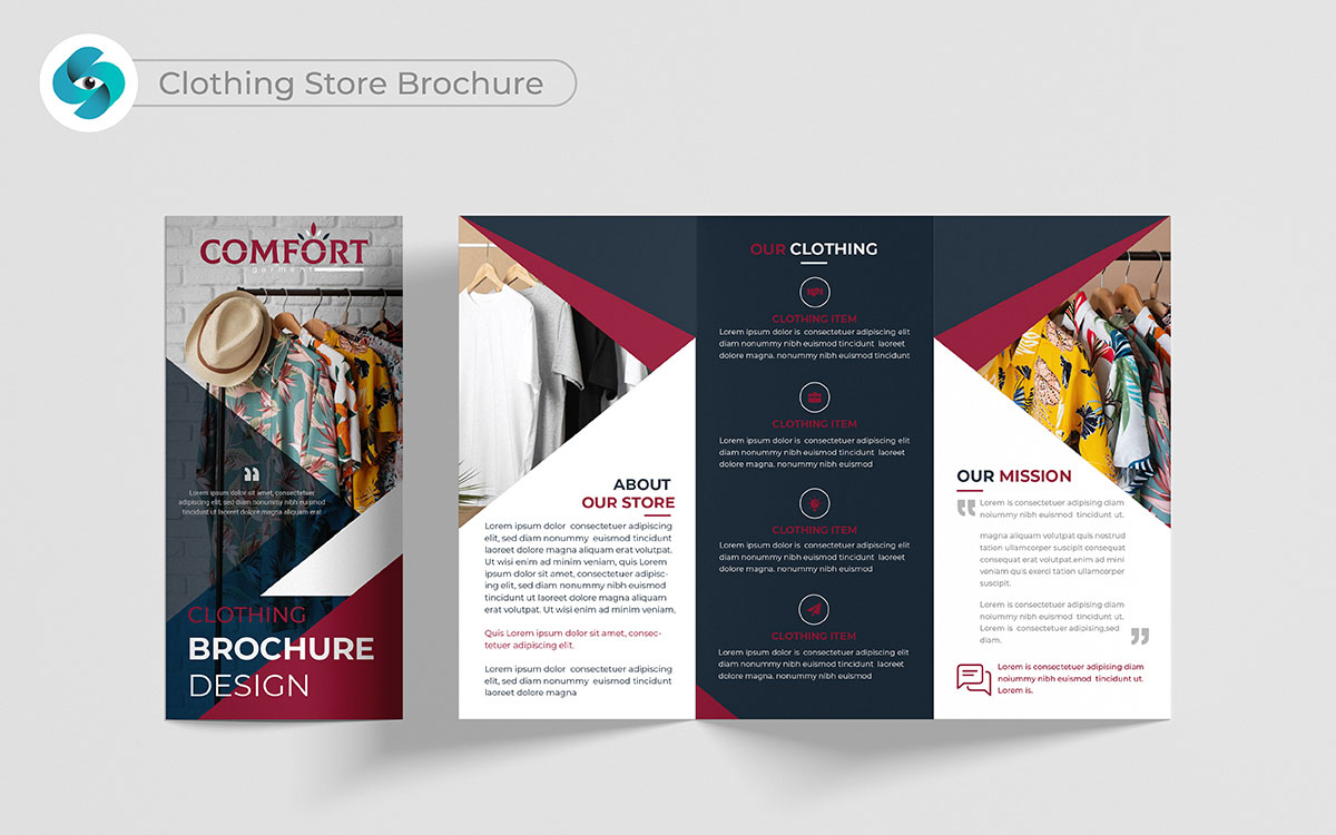 clothing brochure design ideas