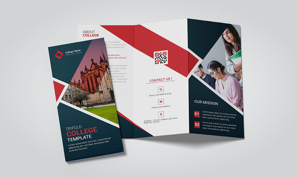 collage brochure design