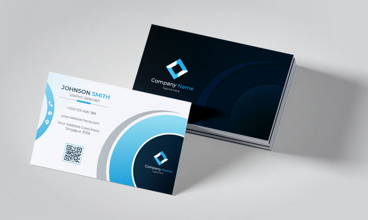 collage business card design