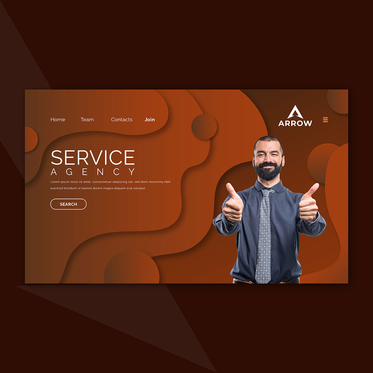 email and landing page creative