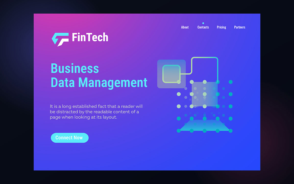 SaaS landing page design SaaS landing page design