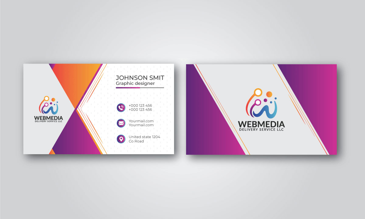 custom shape business card design