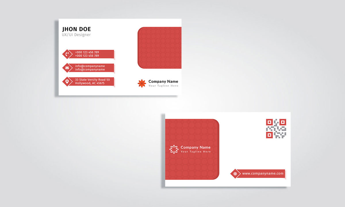 double sided business card design