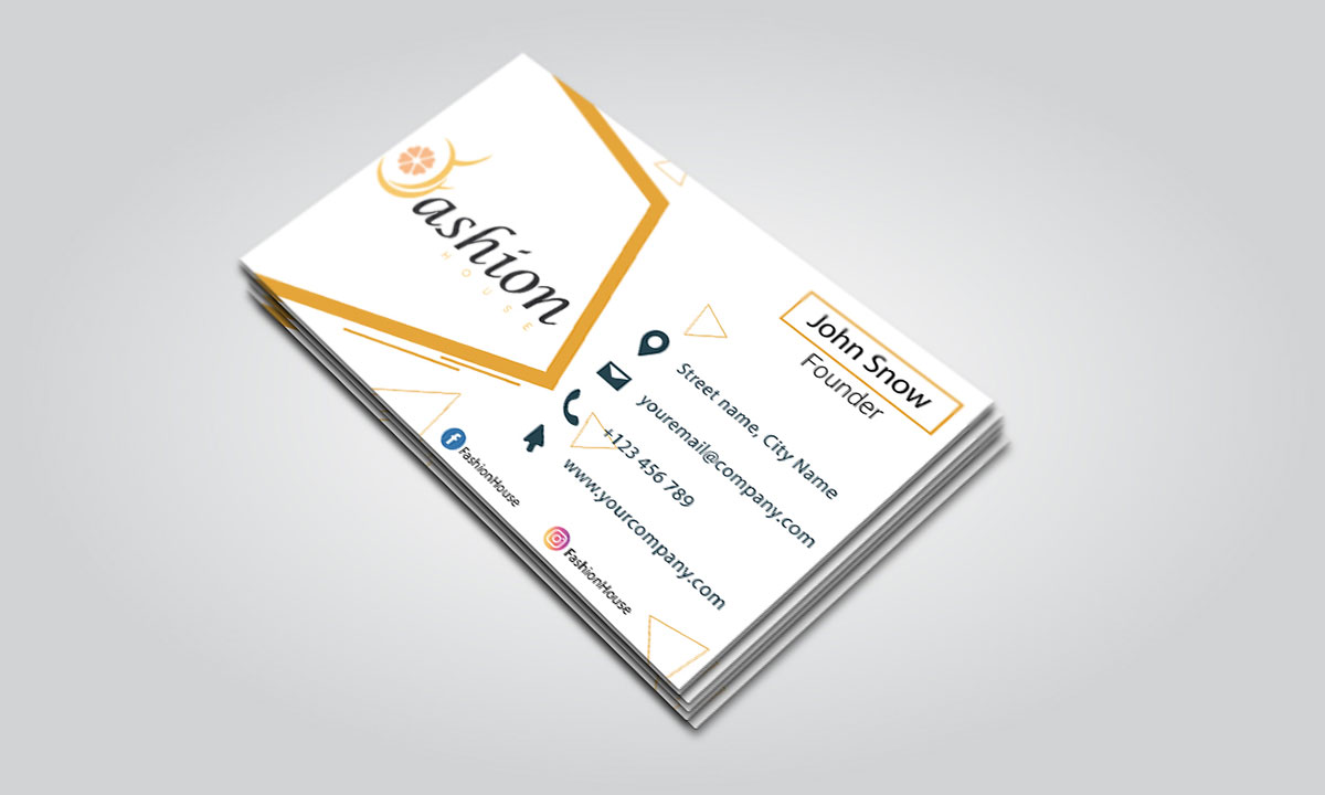 fashion business card design