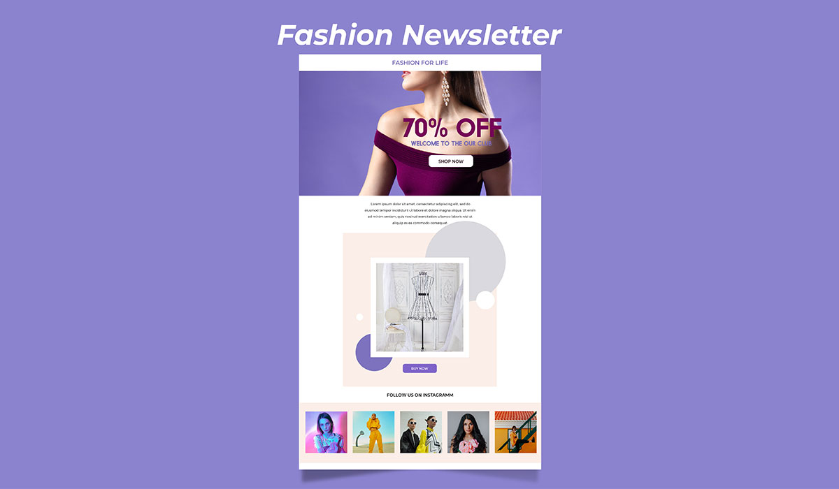 fashion newsletter design service