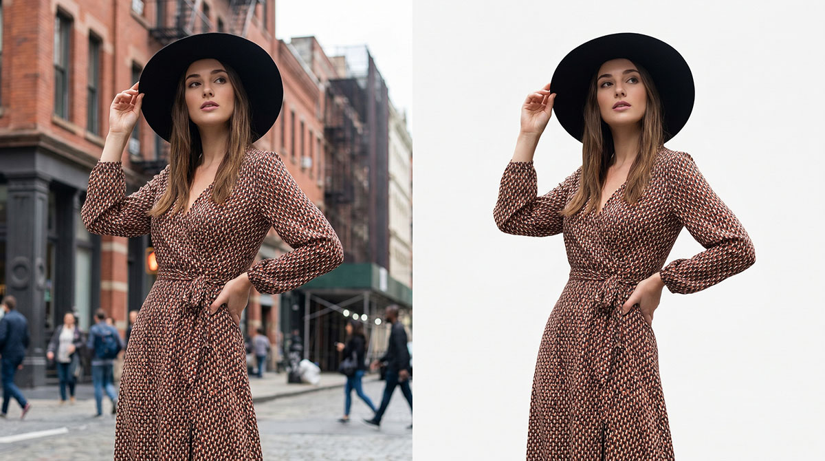 Background removal and replacement