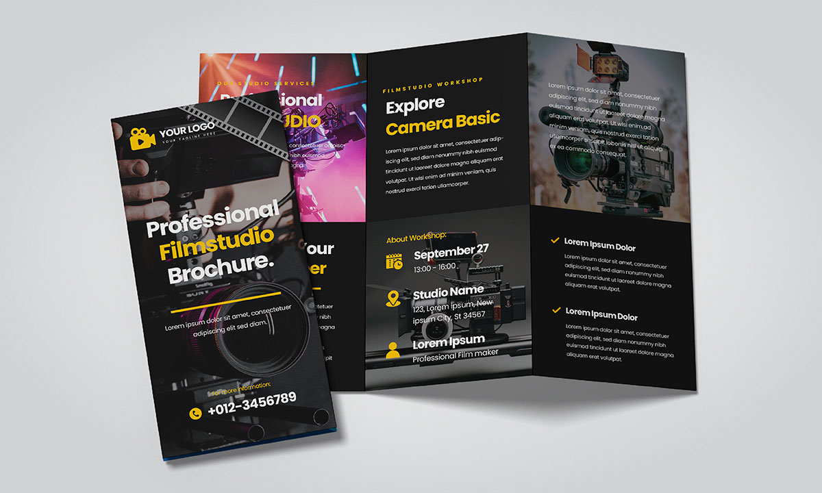 film studio brochure design