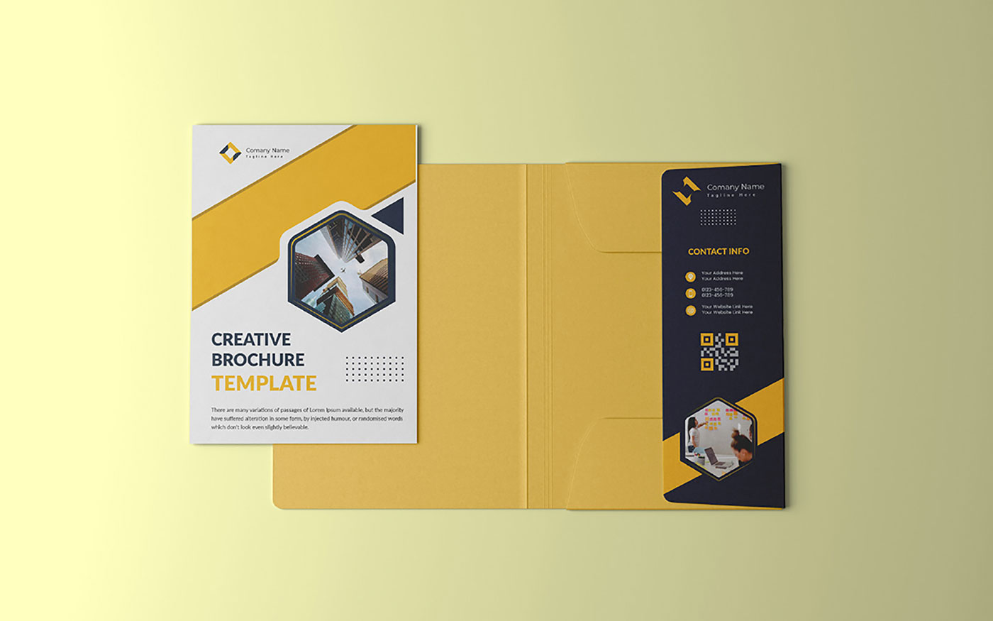 folders and insert brochure design