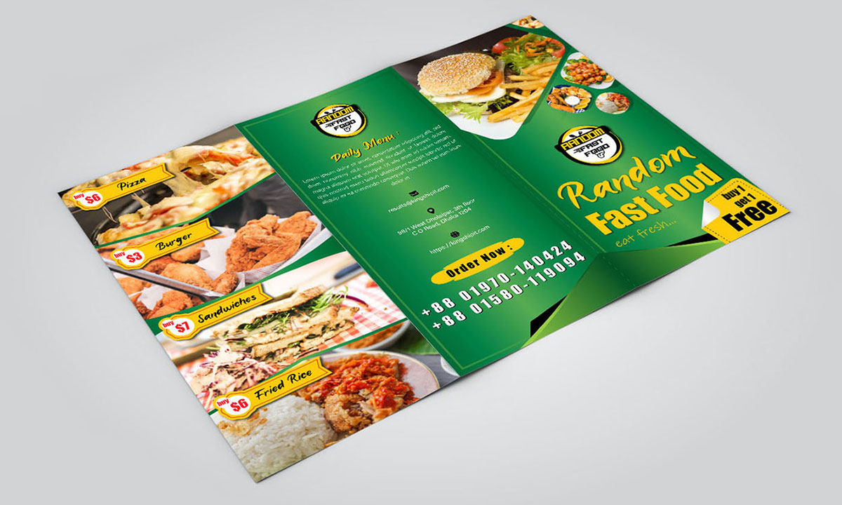 food brochure