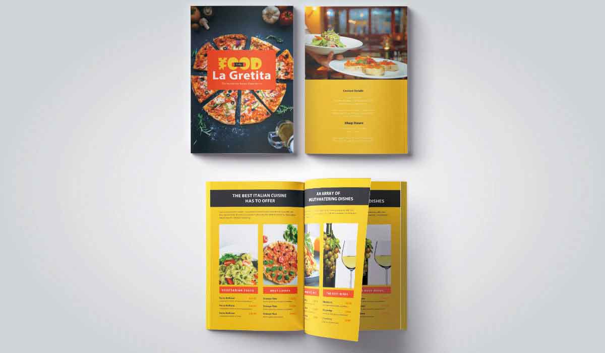 food product booklet design